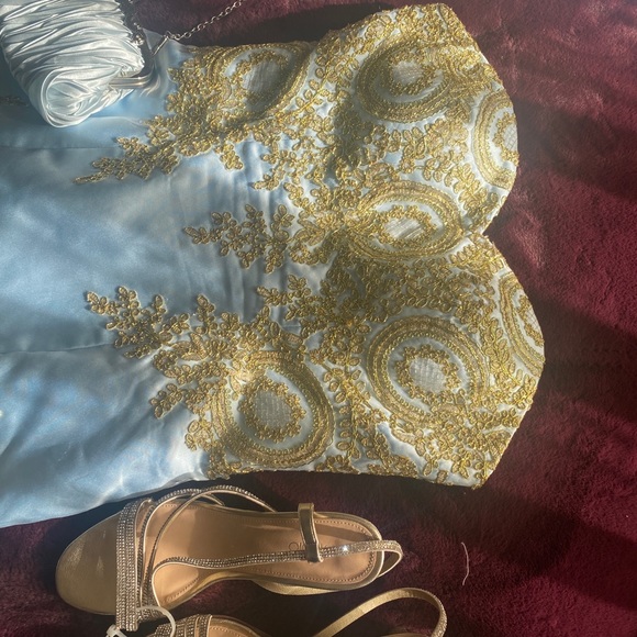 Stunning Sky Blue Mermaid Dress - Picture 7 of 9